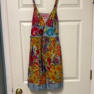 Johnny Was Multicolor Floral Dress